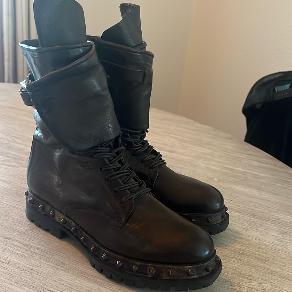 AS 98 Army Green Combat Boots